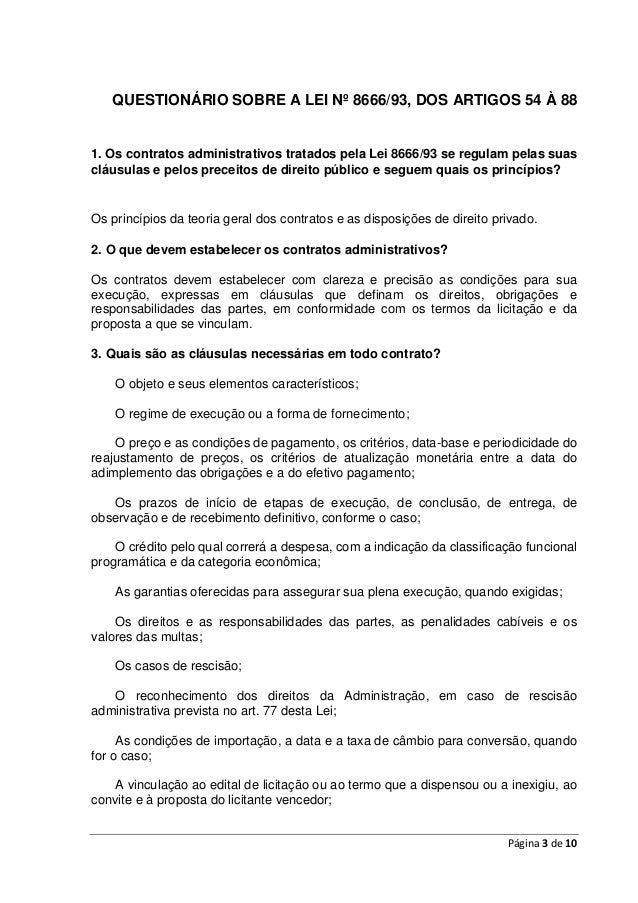 Artigo 65 lei 8666