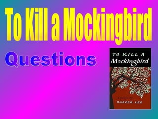 To Kill a Mockingbird Questions 