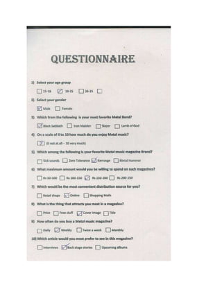 Questionnaires