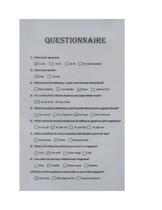 Questionnaires