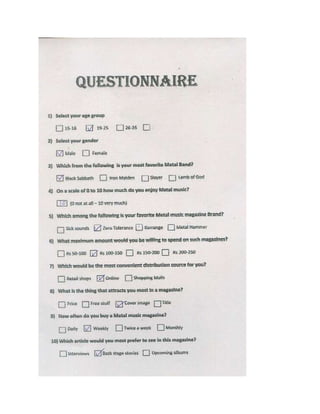 Questionnaires