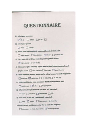 Questionnaires