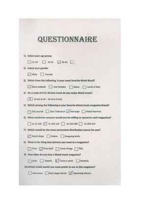 Questionnaires