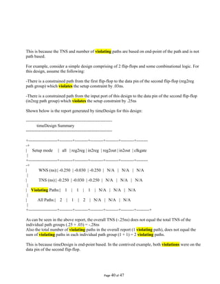 Path Group In2reg Floor Plan, Placement Questions and Answers | PDF