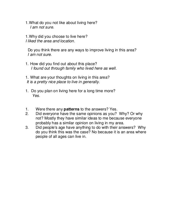 Humanities Questions