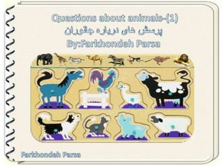 Questions about animals 1