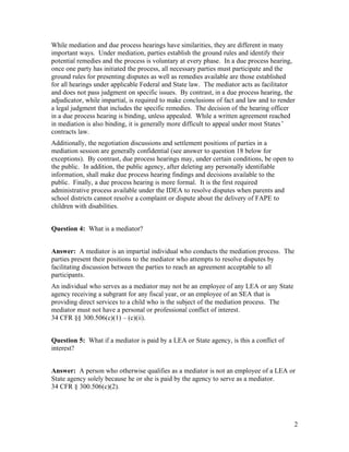 Mediation Questions Examples Questions And Answers On Mediation Question 1 What Is Mediation | PDF