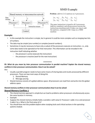 parallel Questions & answers | PDF | Computing | Technology & Computing