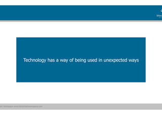 ain Workspace www.blockchainworkspace.com
Technology has a way of being used in unexpected ways
 