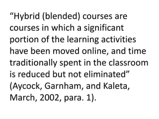10 Questions for Blended Course Design