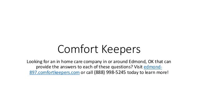 Questions For In Home Care Providers In Edmond Ok