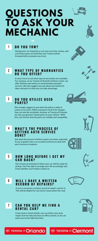 Questions to Ask Your Mechanic