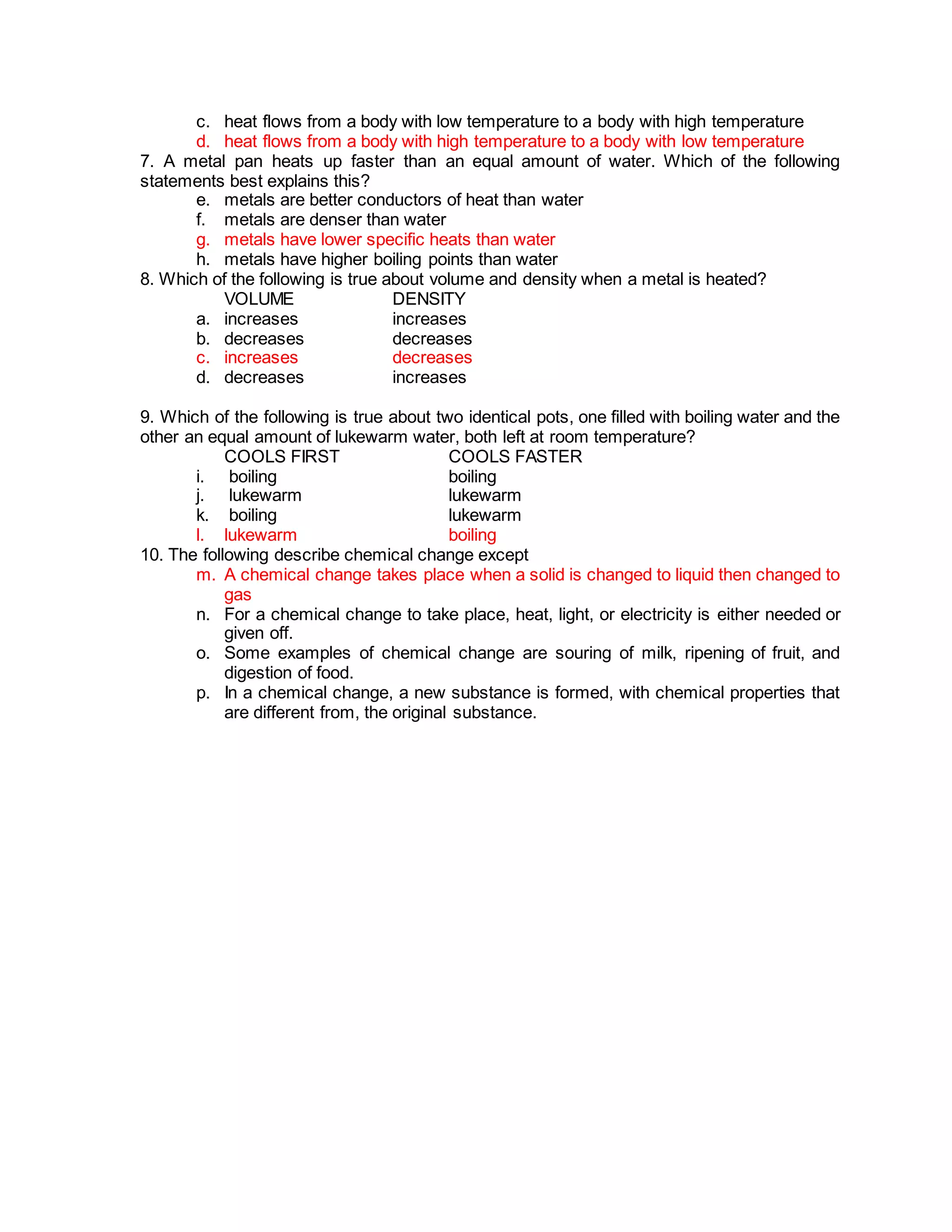 Quiz Bowl Questions (Science) PDF