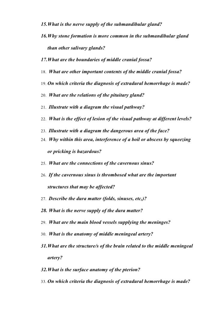 Essay questions on the human body