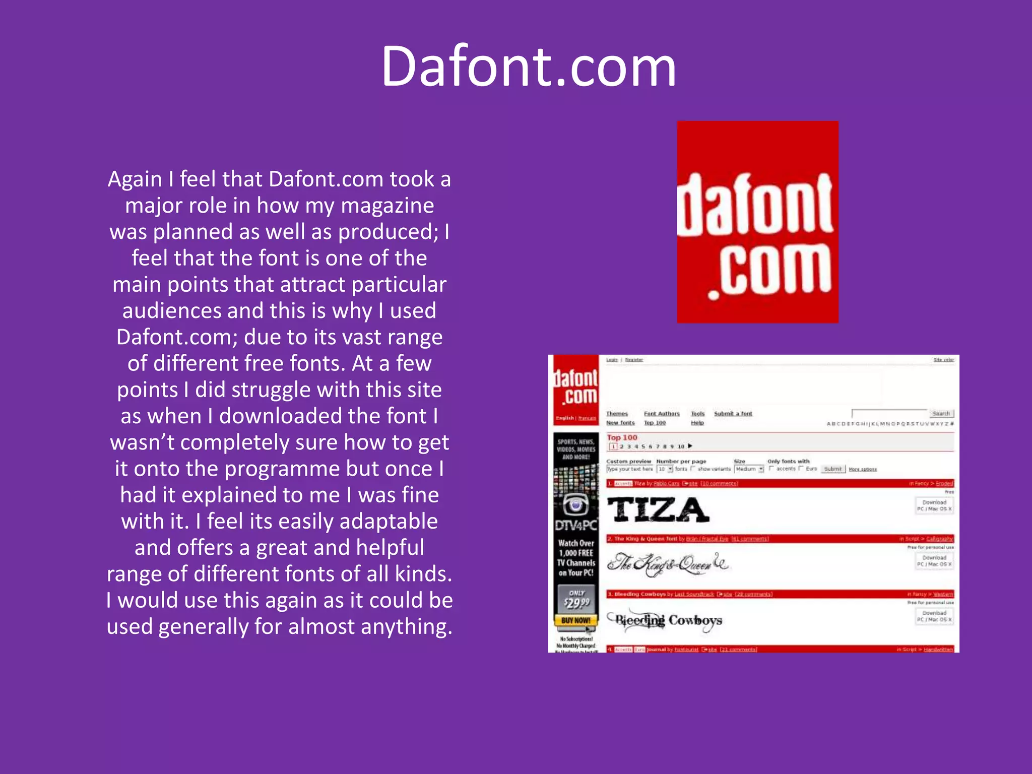 Adobe PhotoshopI was already familiar with Adobe Photoshop when I began to create my magazine; this is partly why I wanted to use Quark Xpress in order to create my actual magazine on, due to the extra sense of technology and tools that it offered. Although I didn’t use this programme in order to create my magazine; I used to edit and adapt any images that I used in my magazine; this programme allowed me to: change the brightness and contrasting of the images, crop them  and also make them smaller or larger without any pixilation, it also allowed me to edit and delete any unnecessary things that were in the background of the image. Considering I chose to create my cover, contents page and double page spread I did find the image and text manipulation a lot easier and more efficient on Adobe Photoshop than it was on Quark Xpress; I found that there were more tools in order to do so which Quark Xpress lacked, but I felt that Quark Xpress was more relevant and gave my magazine a professional publishing style to it. I found that this programme was easy to use and extremely adaptable as to what you specifically wanted to do to the images on there, though overall I found the programme easy and adaptable I did come across a few complications due to the layering system that the programme has; I couldn’t get the hang of them at first but eventually  I realised what I was doing wrong or what had to be done in order to make it correct. 