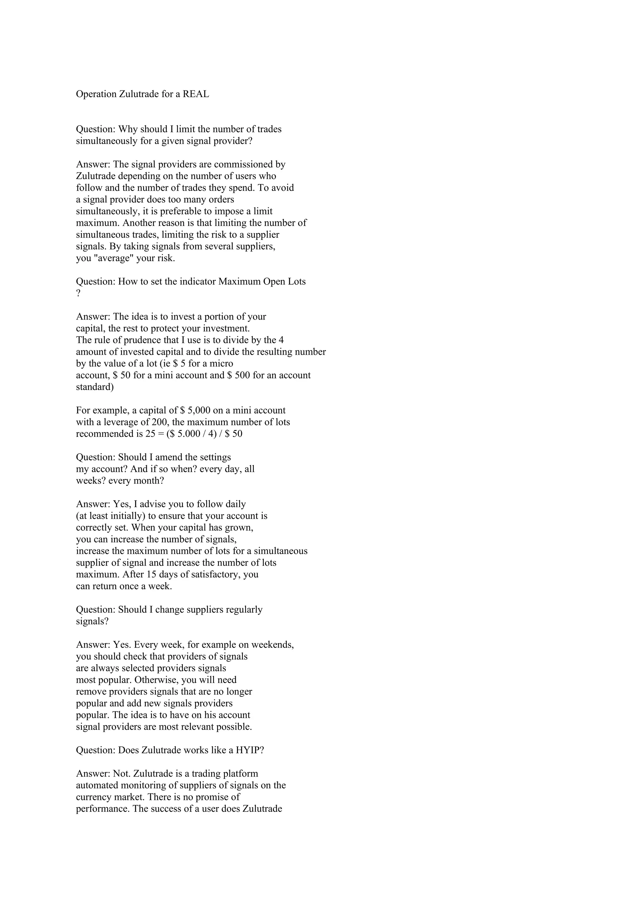 Questions RéPonses En