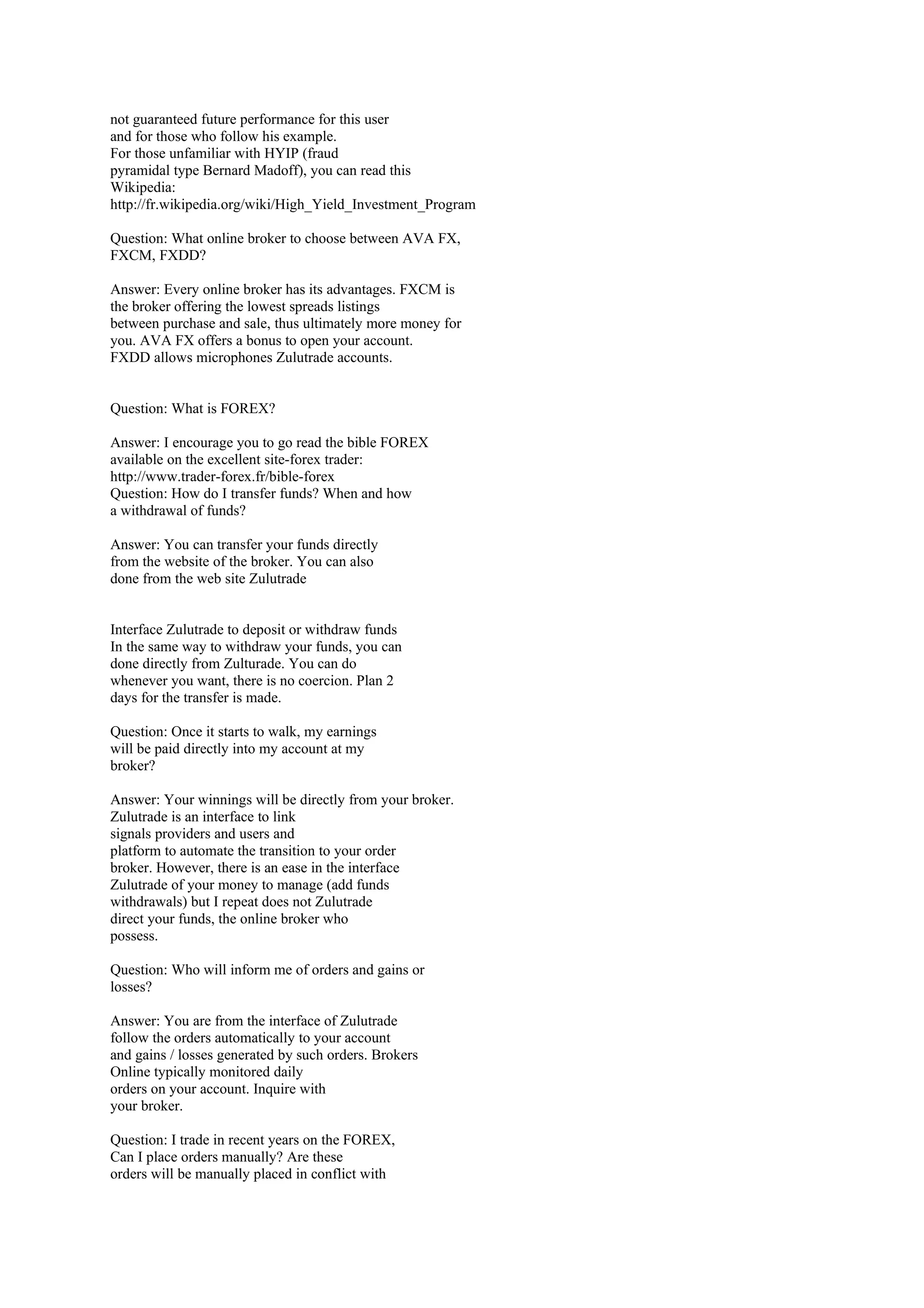 Questions RéPonses En