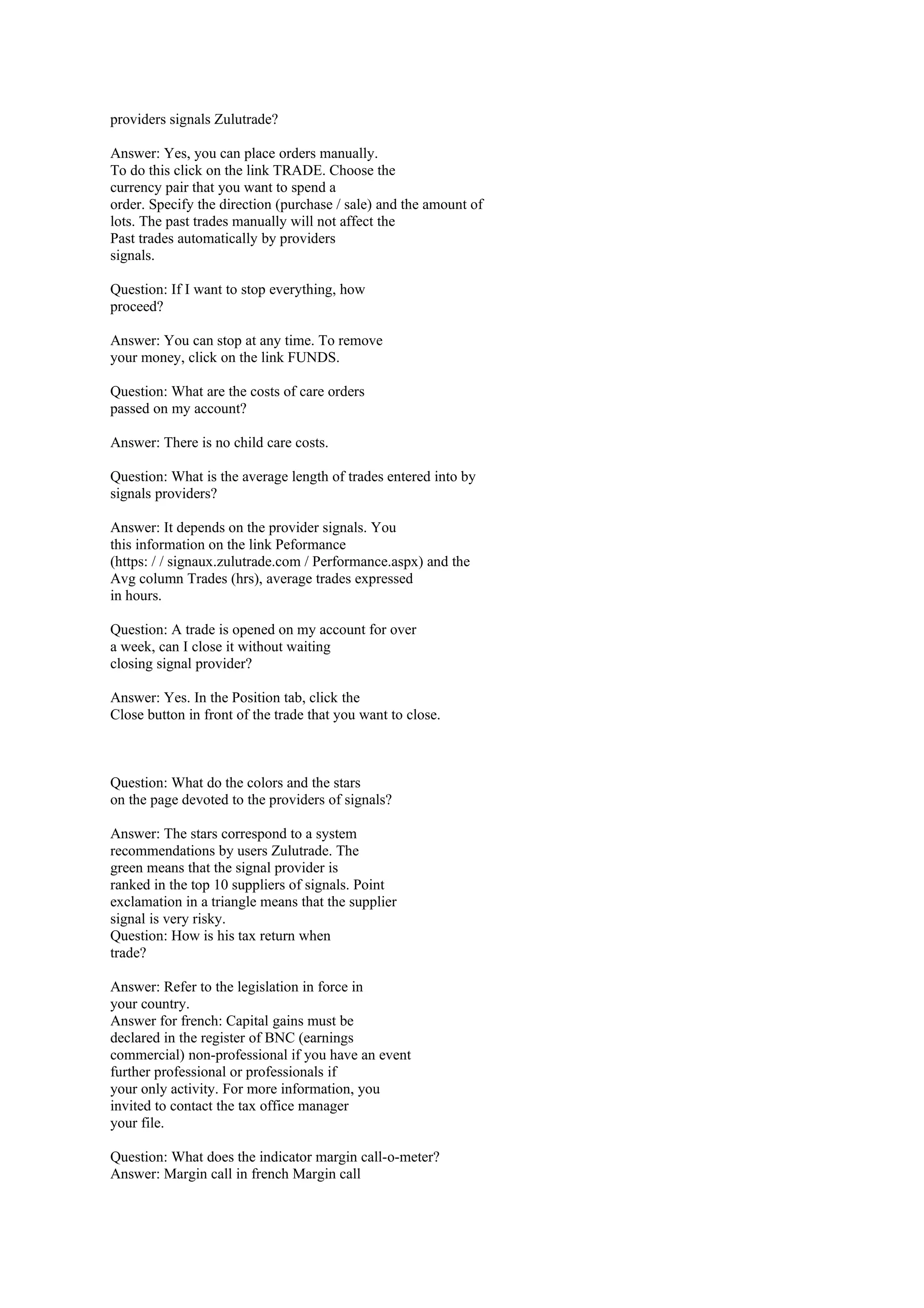 Questions RéPonses En