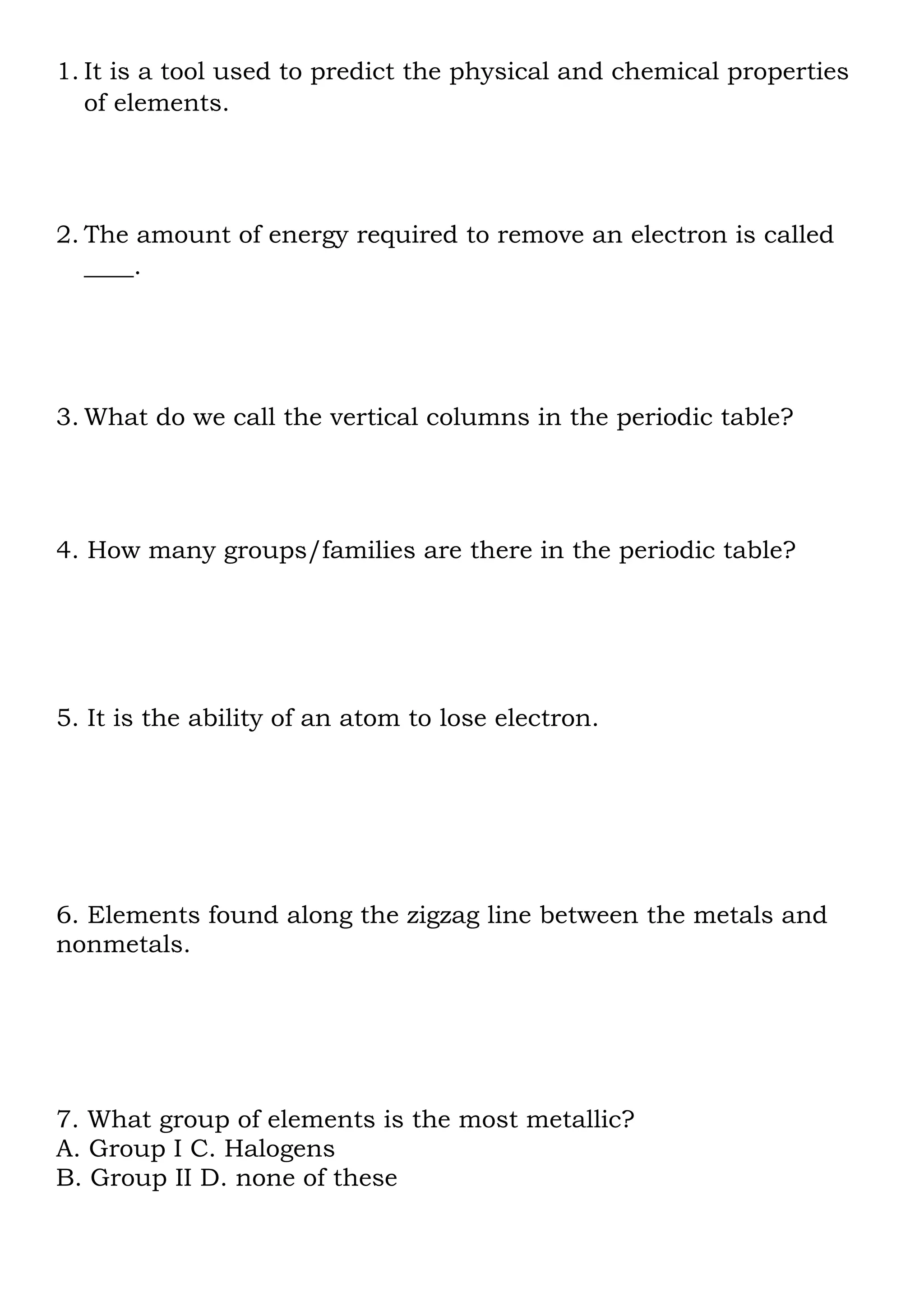 SCIENCE GRADE 8 MULTIPLE CHOICE QUESTIONS | DOCX