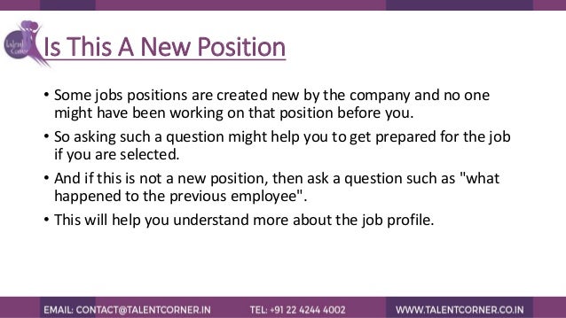 questions you can ask during the time of interview