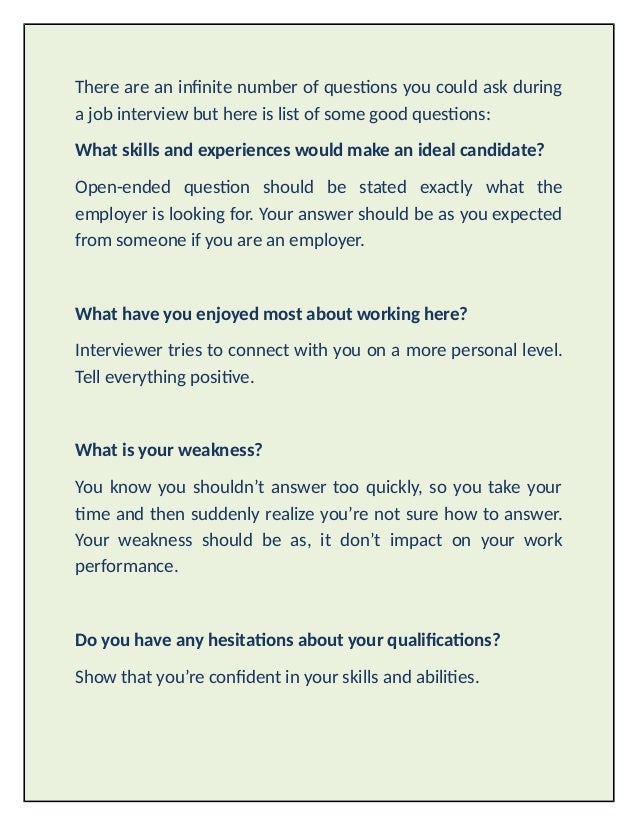 Questions You Should Be Asking Your Potential Employee Pdf