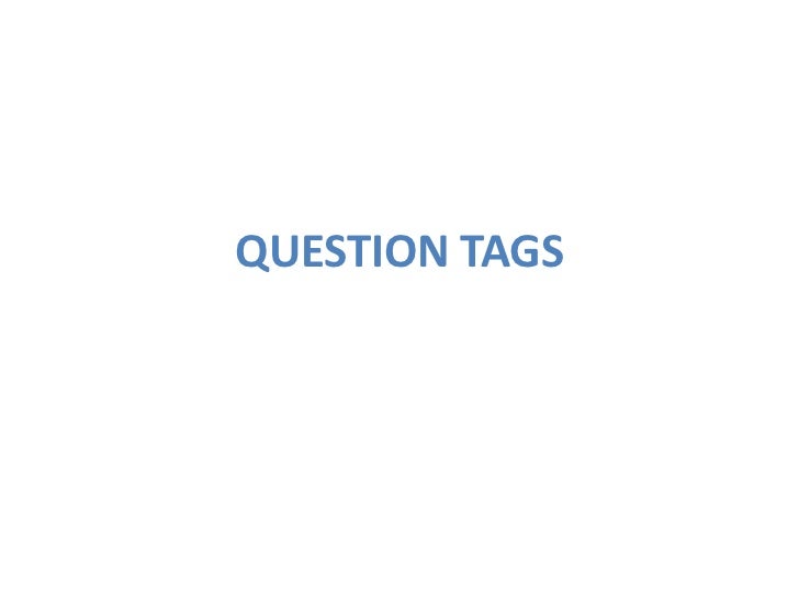 question tags ppt