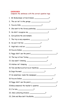 question tags