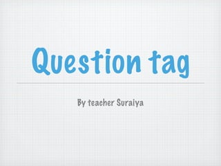 Question tag thai