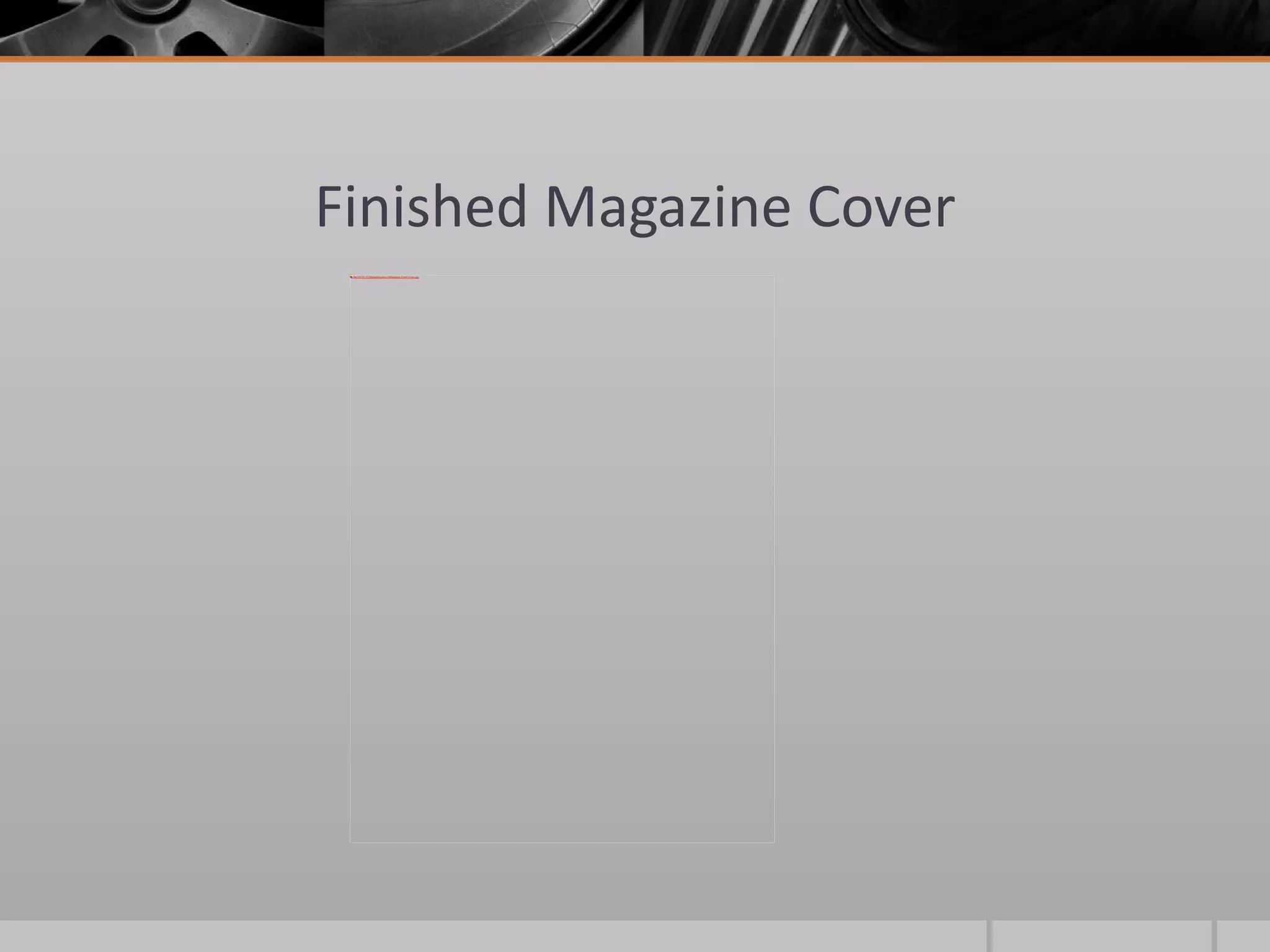 Finished Magazine Cover 