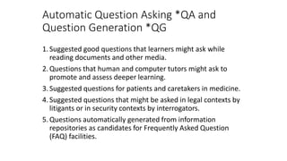 Question Types in Natural Language Processing | PPTX