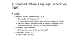 Natural Language Questions Question Types in Natural Language Processing | PPTX