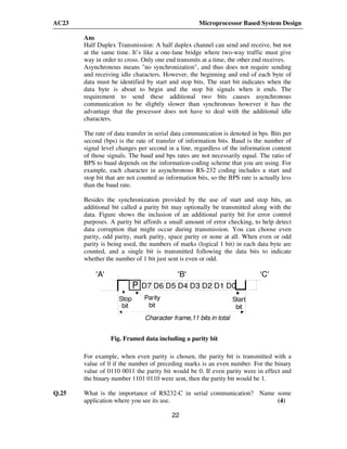 microprocessor Questions with solution | PDF