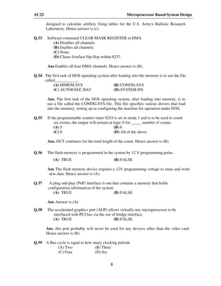 microprocessor Questions with solution PDF