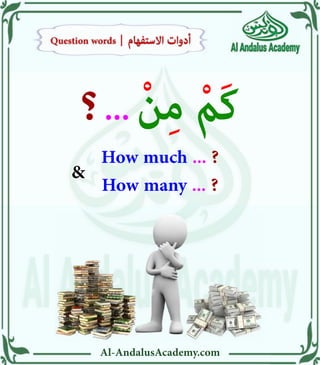 Al-AndalusAcademy.com
؟... ْنِم َْمك
How much ... ?
& How many ... ?