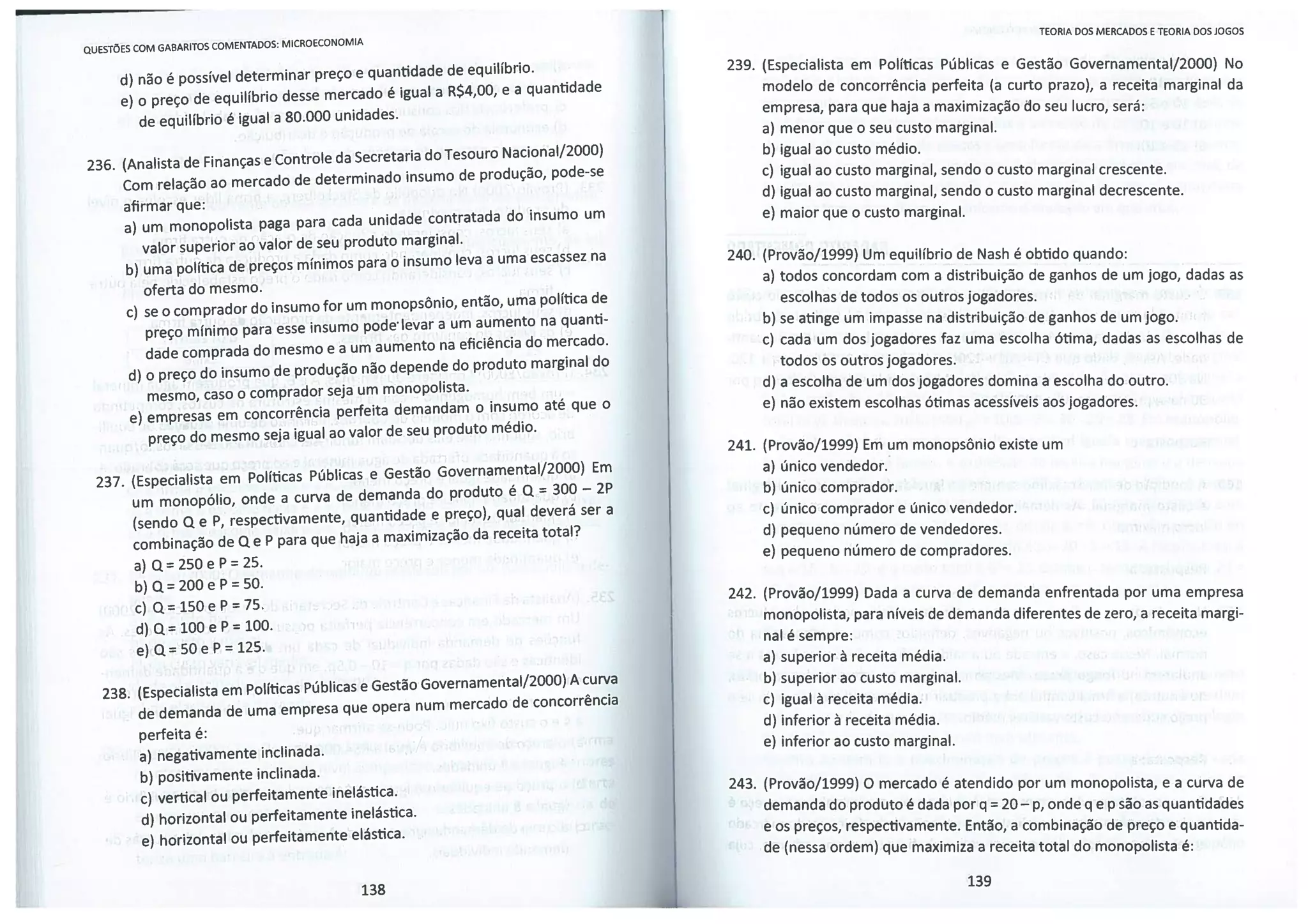 Questoes de-microeconomia-com-gabarito-comentado