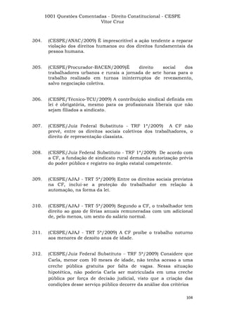 Questoes resolvidas cespe constitucional