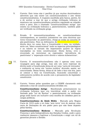 Questoes resolvidas cespe constitucional