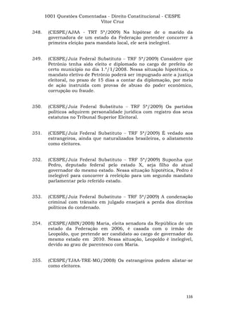 Questoes resolvidas cespe constitucional
