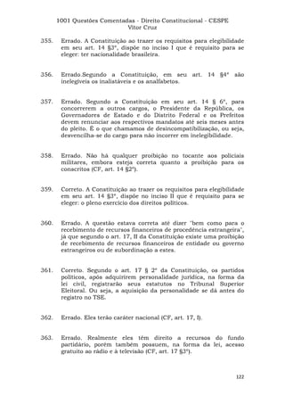 Questoes resolvidas cespe constitucional