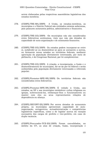 Questoes resolvidas cespe constitucional