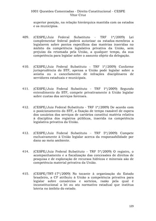 Questoes resolvidas cespe constitucional