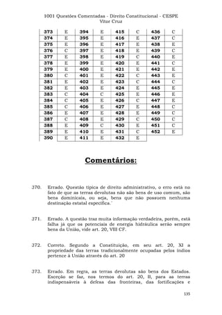 Questoes resolvidas cespe constitucional