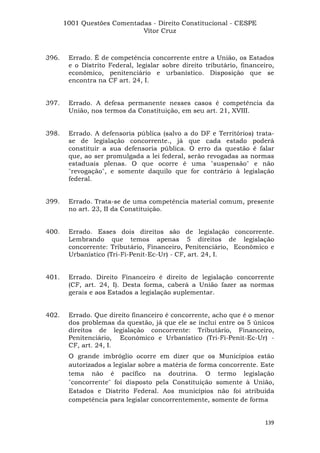 Questoes resolvidas cespe constitucional