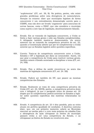 Questoes resolvidas cespe constitucional