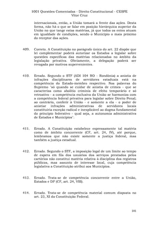 Questoes resolvidas cespe constitucional