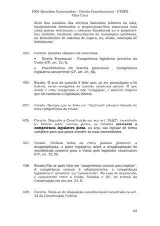 Questoes resolvidas cespe constitucional