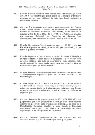 Questoes resolvidas cespe constitucional