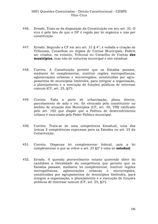 Questoes resolvidas cespe constitucional