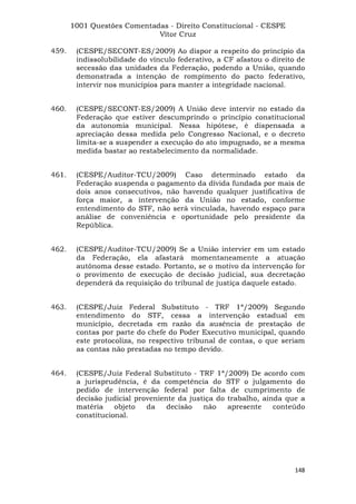 Questoes resolvidas cespe constitucional