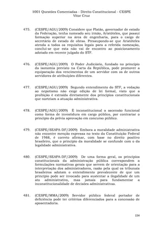Questoes resolvidas cespe constitucional